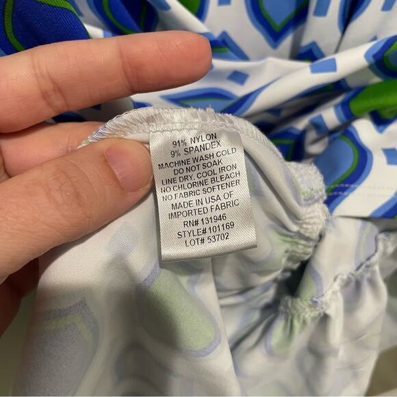 Jude Connally Annabelle Mini Dress Blue White Size Medium - Picture 8 of 8